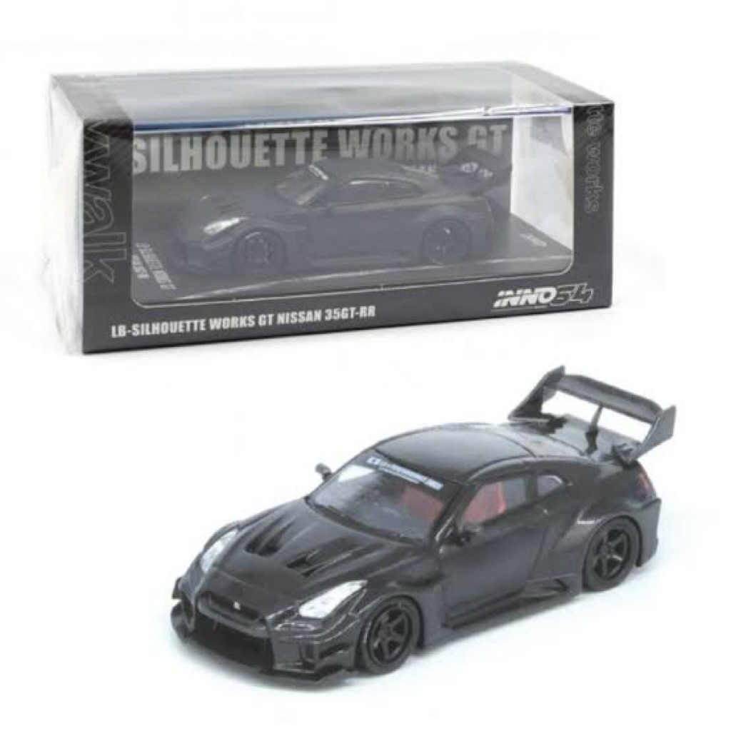 INNO64 DIECAST NISSAN GTR R-35 LBWK SUPER SHILOUETTE FULL CARBON