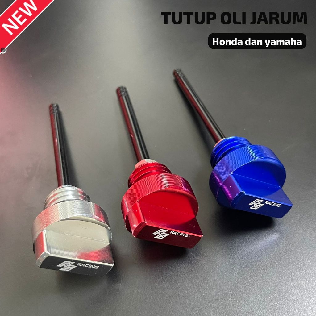 PM MOTOR  TUTUP OLI MODEL JARUM FULL CNC / BAUT TUTUP OLI MESIN VARIASI PNP HONDA YAMAHA CAP OIL ENG