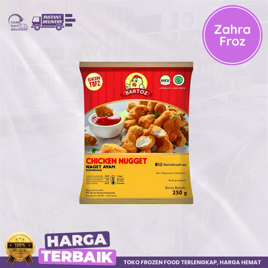 

BARTOZ CHICKEN NUGGET 250 GR | NAGET AYAM