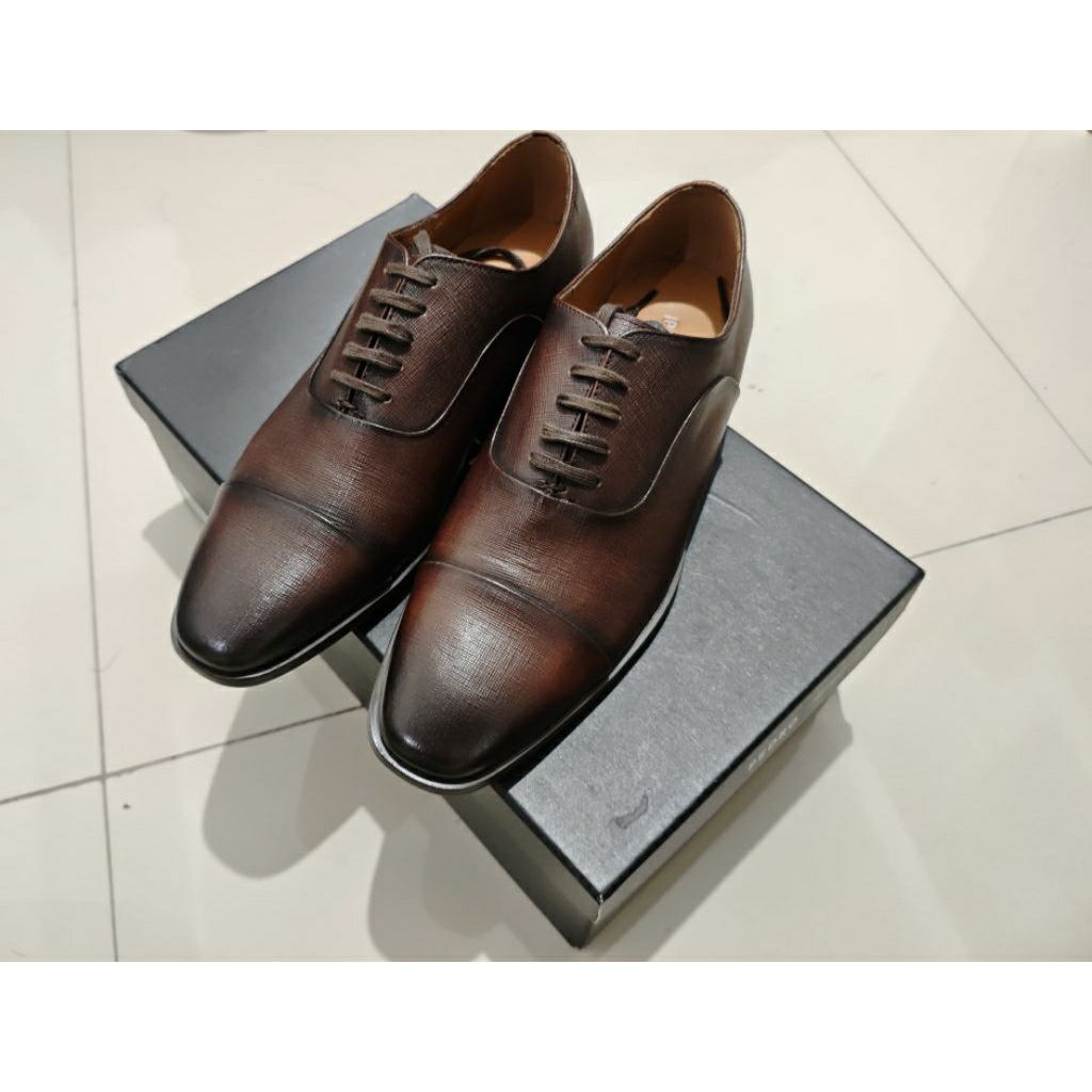 (ORI) PEDRO Sepatu Pria Pantofel Brown Coklat Size 40