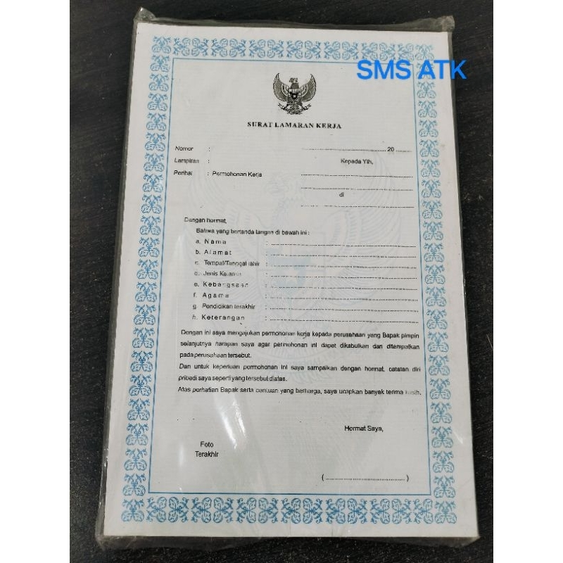 

Surat Lamaran Kerja