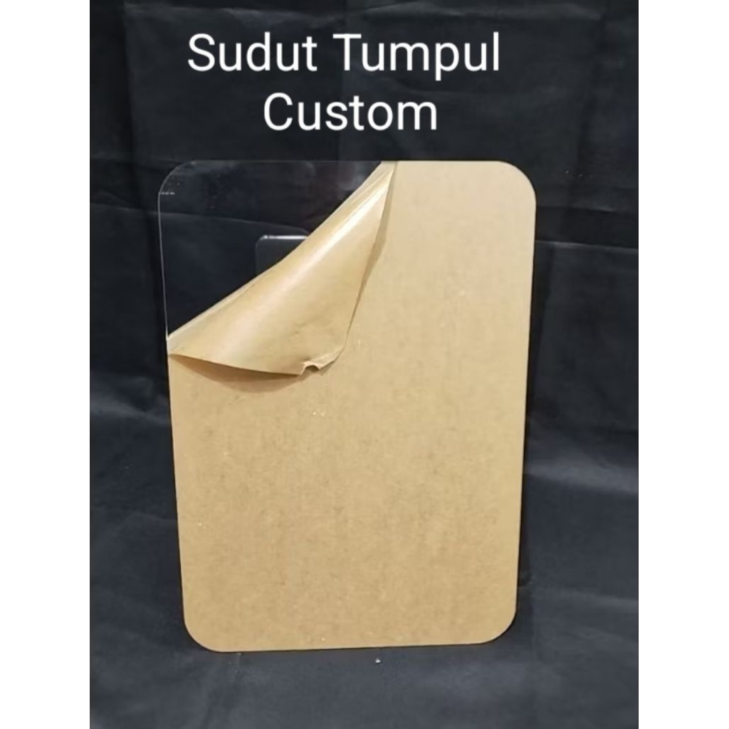 

Akrilik Lembaran Bening A4 sudut Tupul Custom 10x10cm/20x20cm/30x30cm