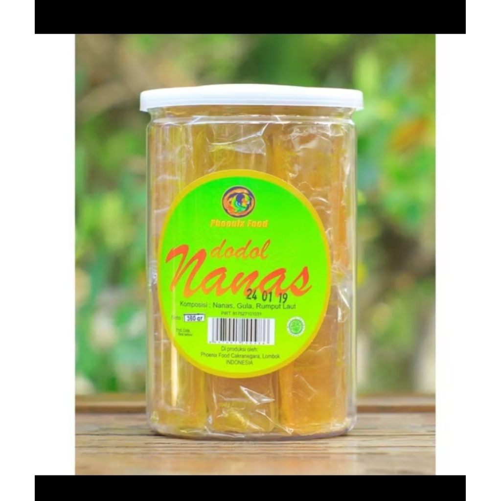 

Dodol Rumput Laut Nanas 350gr kemasan kaleng