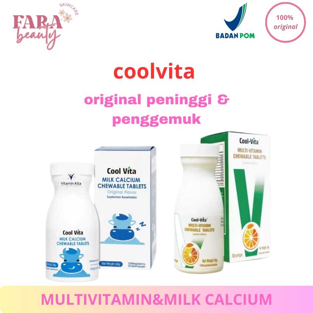 Coolvita Multivitamin & Milk Calcium / Cool Vita Peninggi Badan
