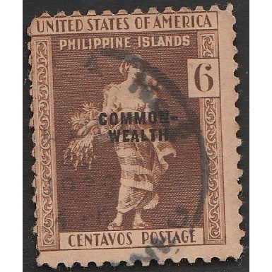 

A 10401 SATU BUAH PRANGKO PHILIPPNE ISLANDS SEMASA DI BAWAH AMERIKA NOMINAL 6 CENTAVOS CETAK TINDIH COMMON WEALTH DENGAN KONDISI SUDAH ADA CAP