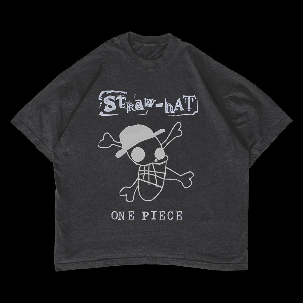 One Piece Parodi Blink-182 Oversized T-shirt Anime #22