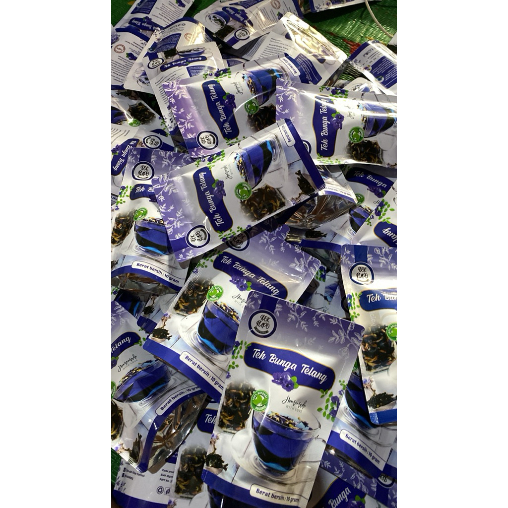 

TERLARIS! teh bunga telang ungu paket 5 bungkus 50gram.
