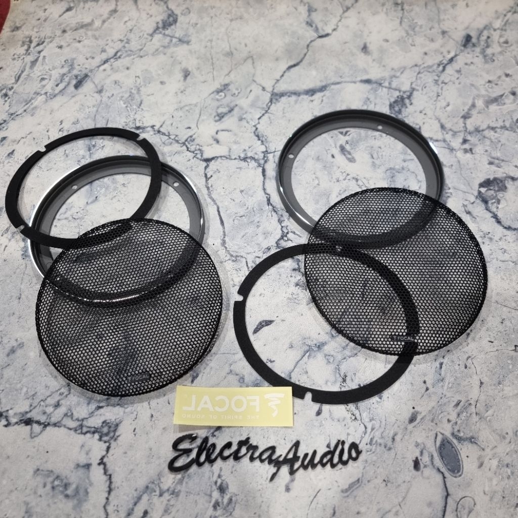 cover grill FOCAL Elite k2 power aluminium ukuran 6,5 inch ( BARU )