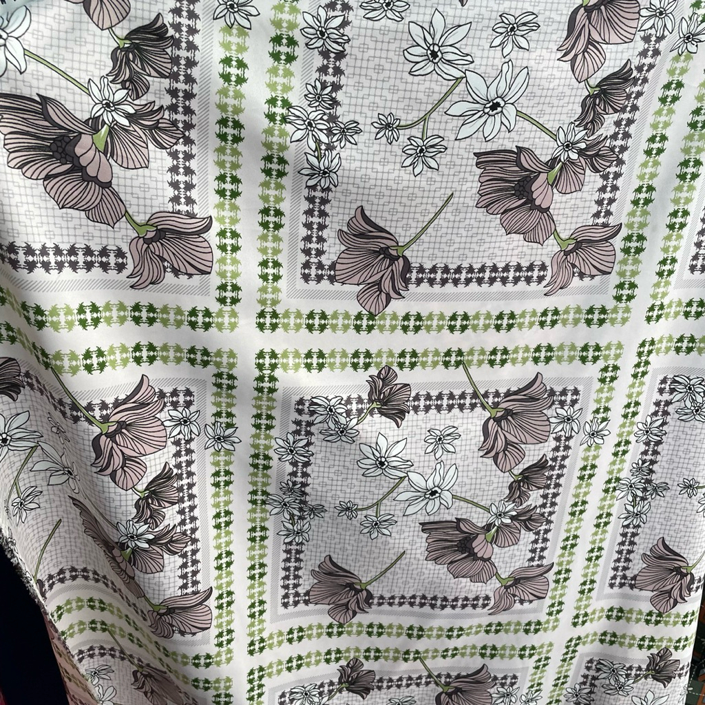 kain maxmara silk luxury motif etnik premium - kain satin maxmara original - kain maxmara lux pj