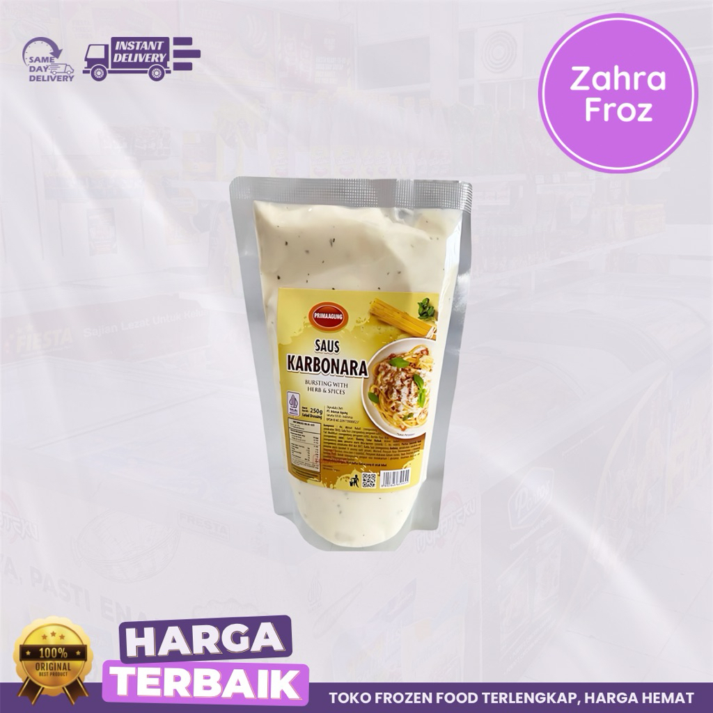 

PRIMA AGUNG SAUS KARBONARA 250 GR