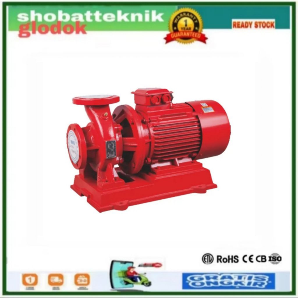 Pompa hydrant mesin pompa air 3in 7.5hp50 kubik 3 phase pompa dorong
