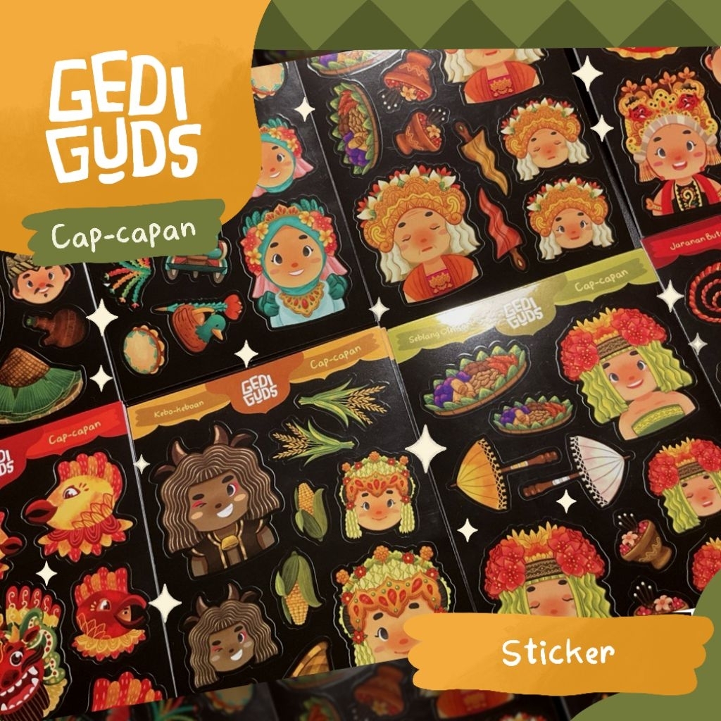 

Gediguds Cap-capan Stiker Gandrung Barong Seblang Osing Lucu Unik Menarik untuk Oleh-oleh Suvenir Khas Banyuwangi