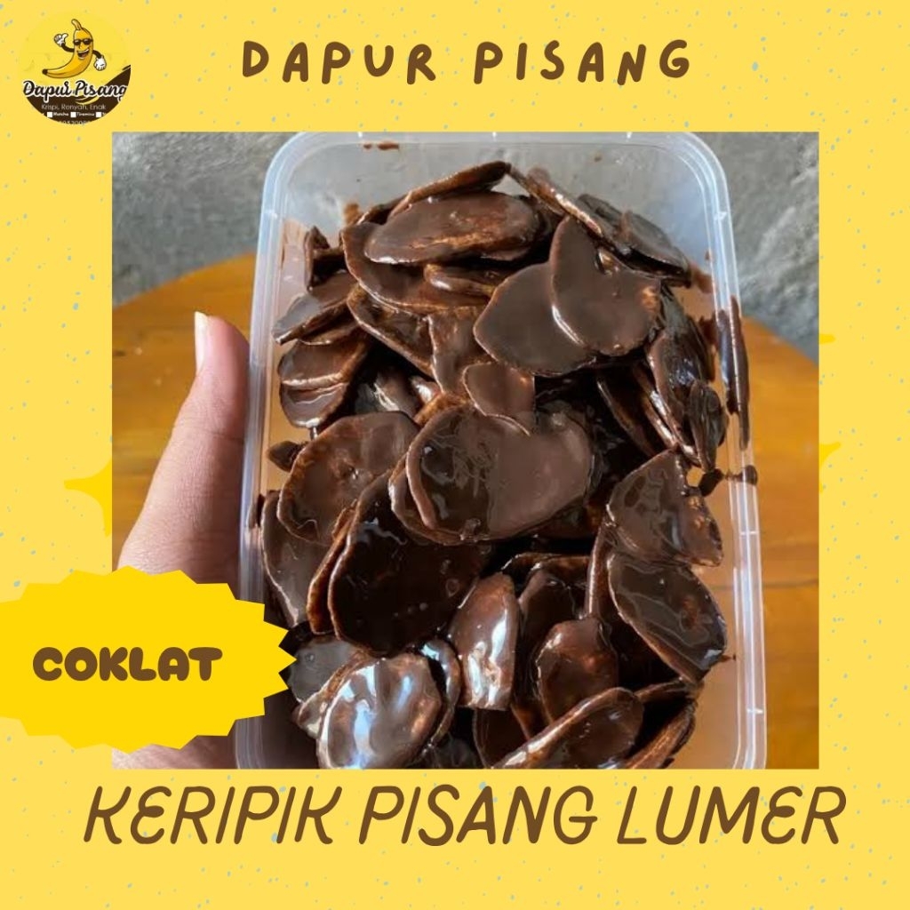 

KERIPIK PISANG COKLAT LUMER By dapur pisang||150 gr cemilan enak