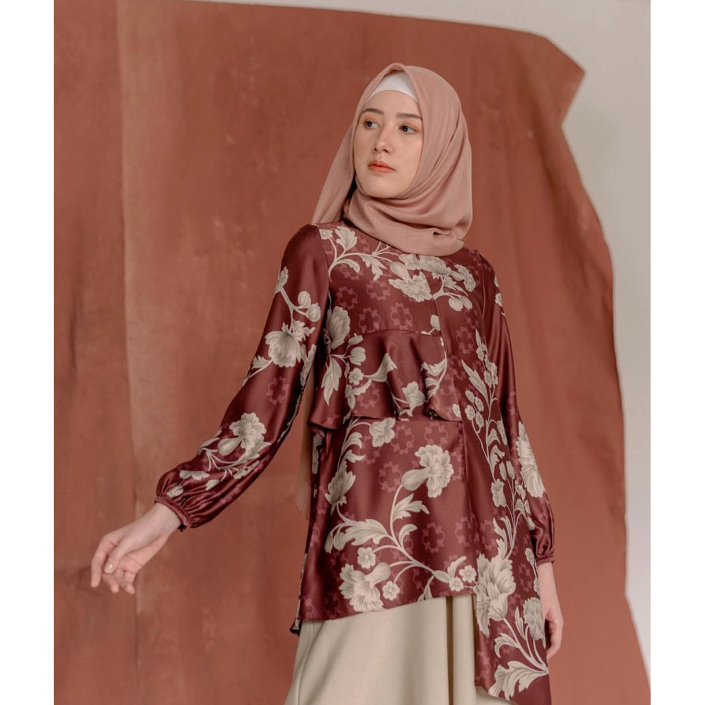 CENDANA TUNIK IN MAROON FROM CANTIGI SERIES BY WEARING KLAMBY