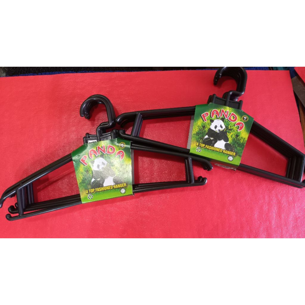 HANGER BAJU PLASTIK PANDA 12PCS