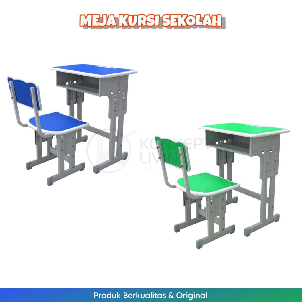 Meja Kursi Belajar Satu Set Meja Kursi Sekolah Meja Kursi Belajar Anak SD