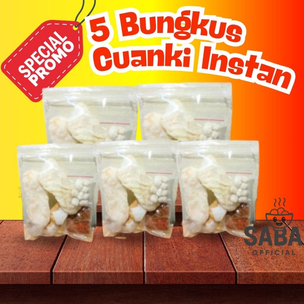 

Paket hemat 5 bungkus seblak instan