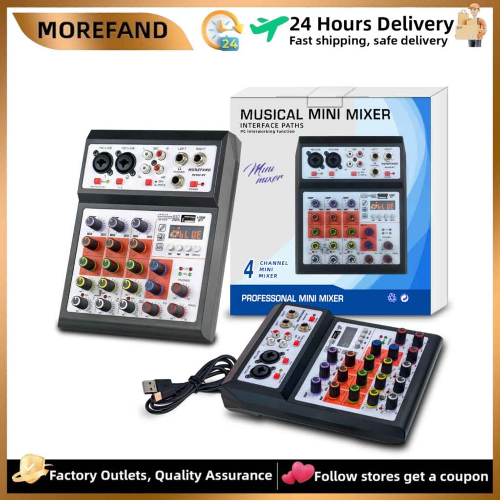 mixer audio 4 channel Mini profesional mixer mini audio Rekaman langsung RE403 MIXER mixer audio