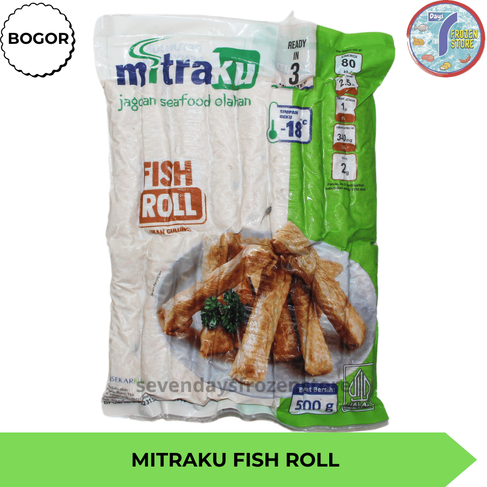 

Mitraku Fish Roll Ikan Gulung Seafood Olahan 500 gr