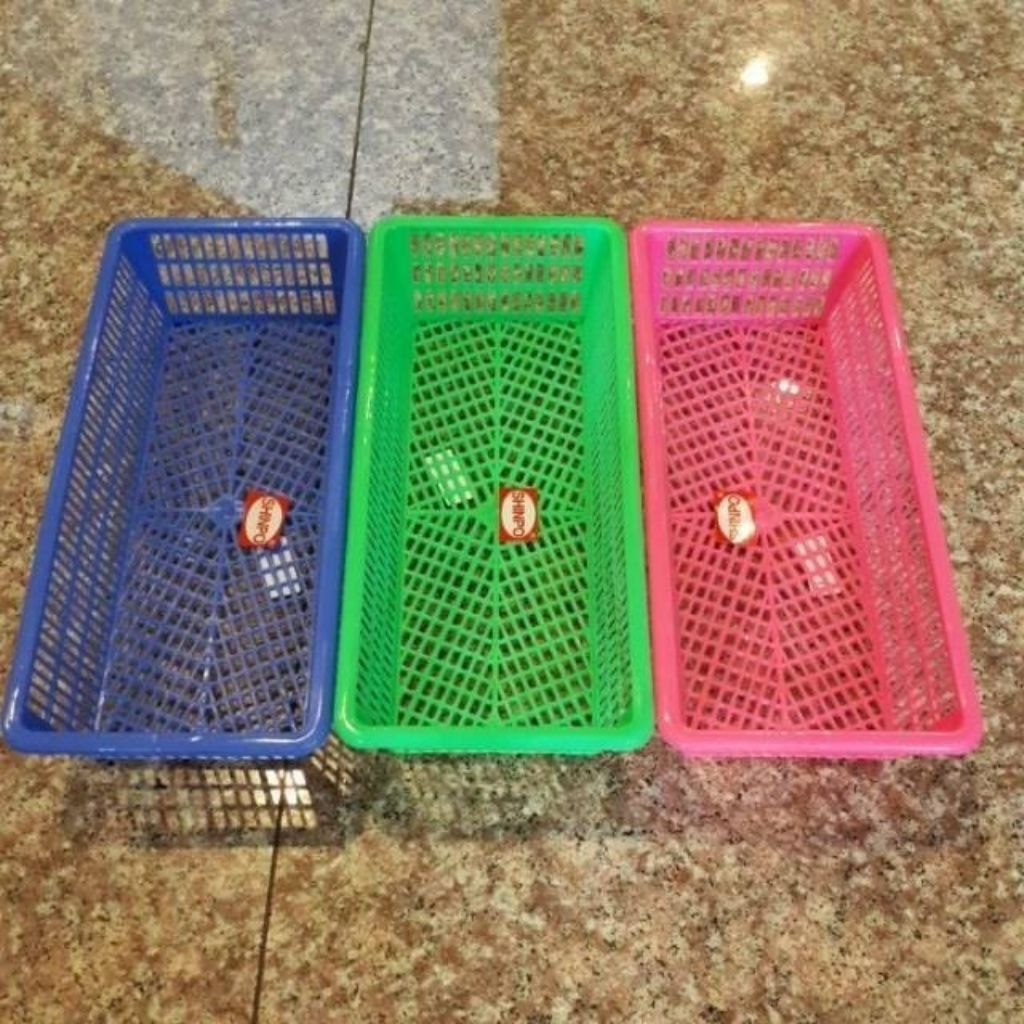 SHINPO KERANJANG PLASTIK KECIL PERSEGI PANJANG | KERANJANG SERBAGUNA