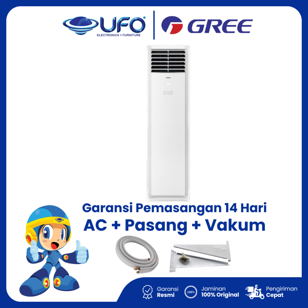 AC Gree 2 PK Floor Standing 1 Phase GVC18STS/I