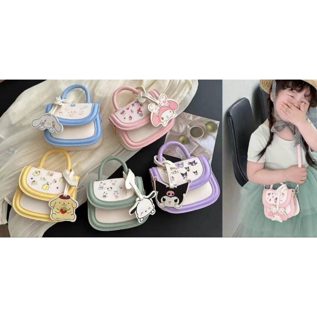 Tas tenteng Selempang mini semi kulit