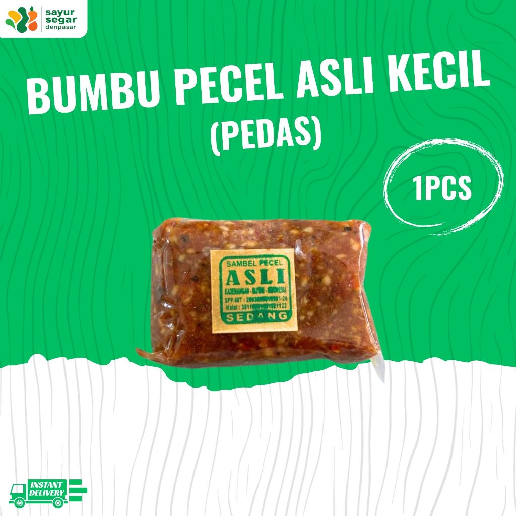 

Bumbu Pecel Kecil Sedang 1 pcs - Sayur Segar Denpasar