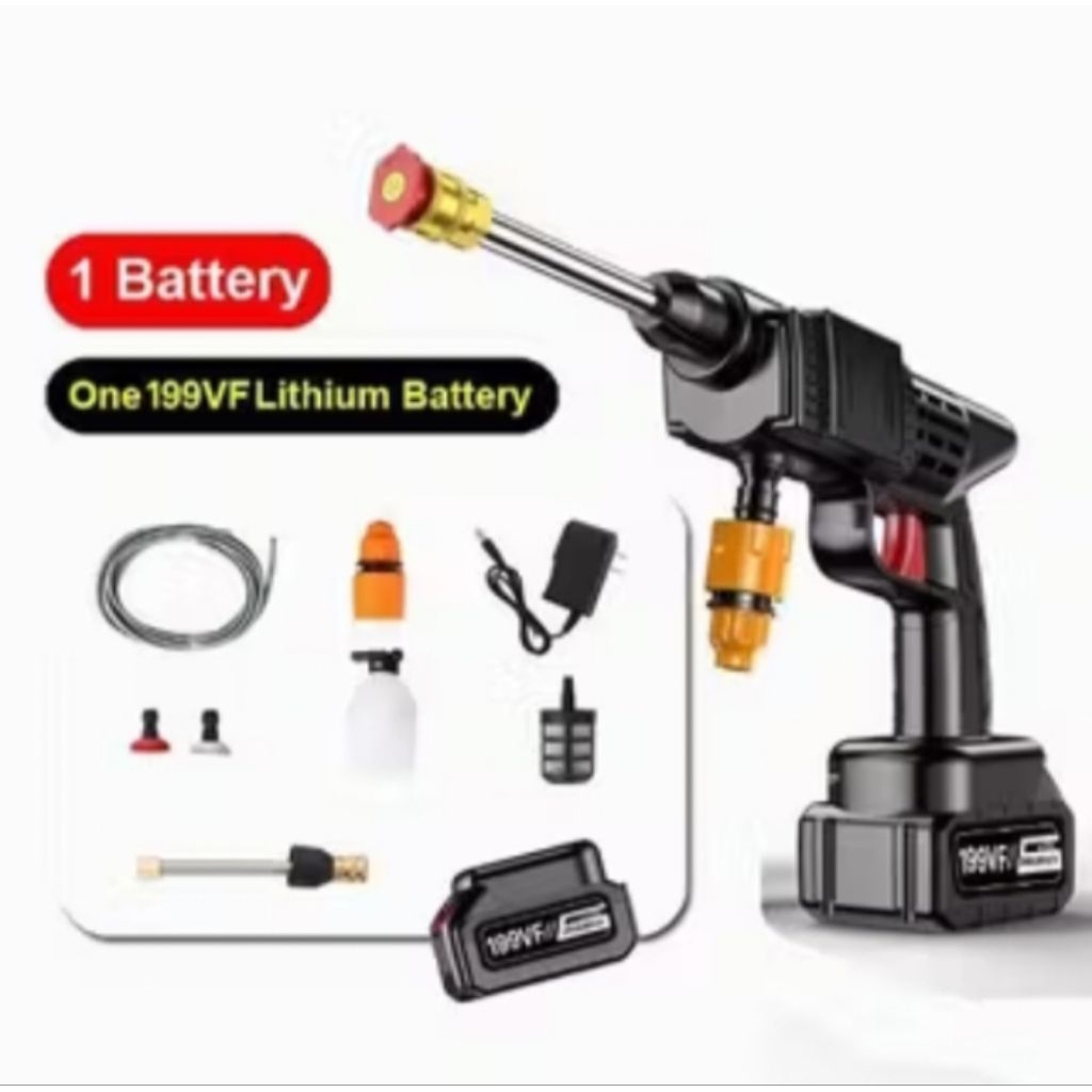 Pressure Jet Washer Cordless Pump Cuci Steam Motor Mobil Cleaner