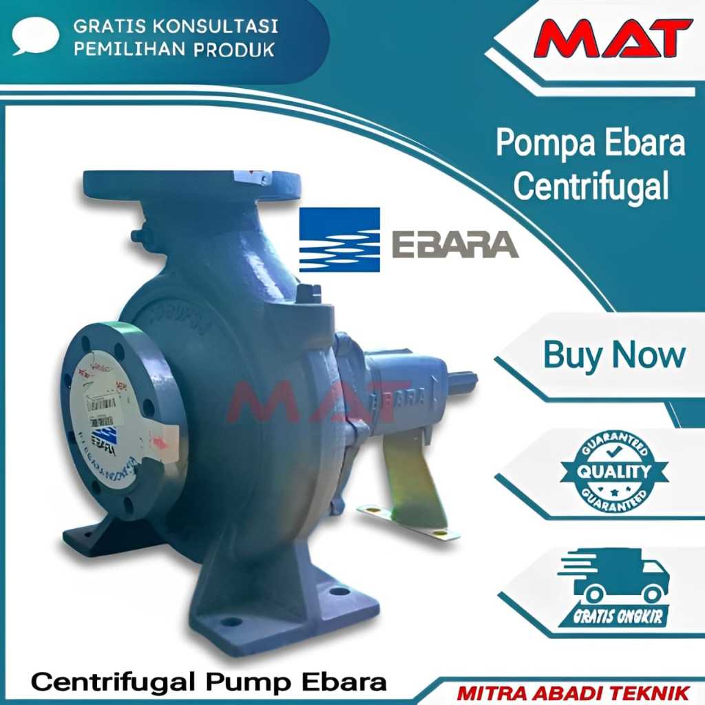 Pompa Ebara 100x65 FSKA Mechanical Seal Centrifugal Pump