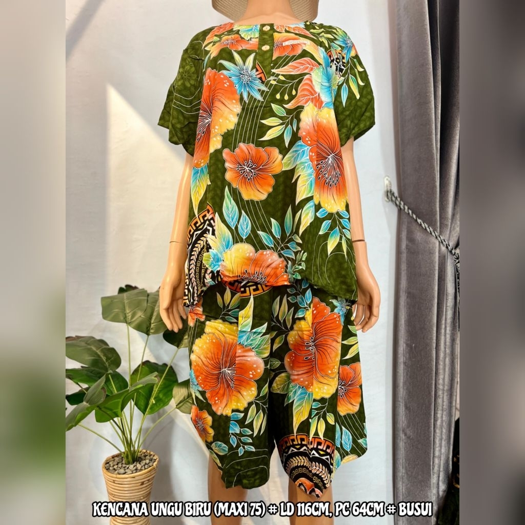 Babydoll Kencana Ungu Label Biru