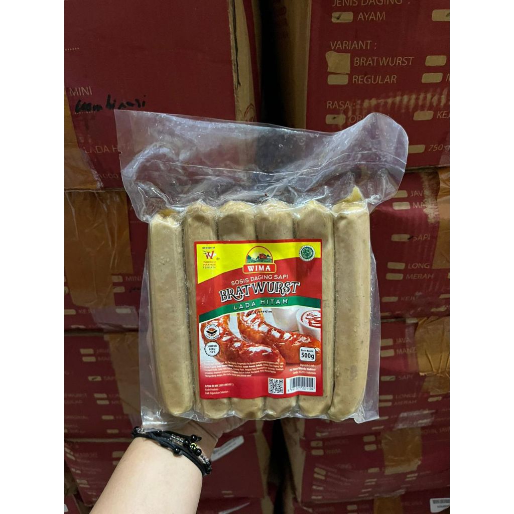

Wima Sosis Bratwurst Lada Hitam Isi 6