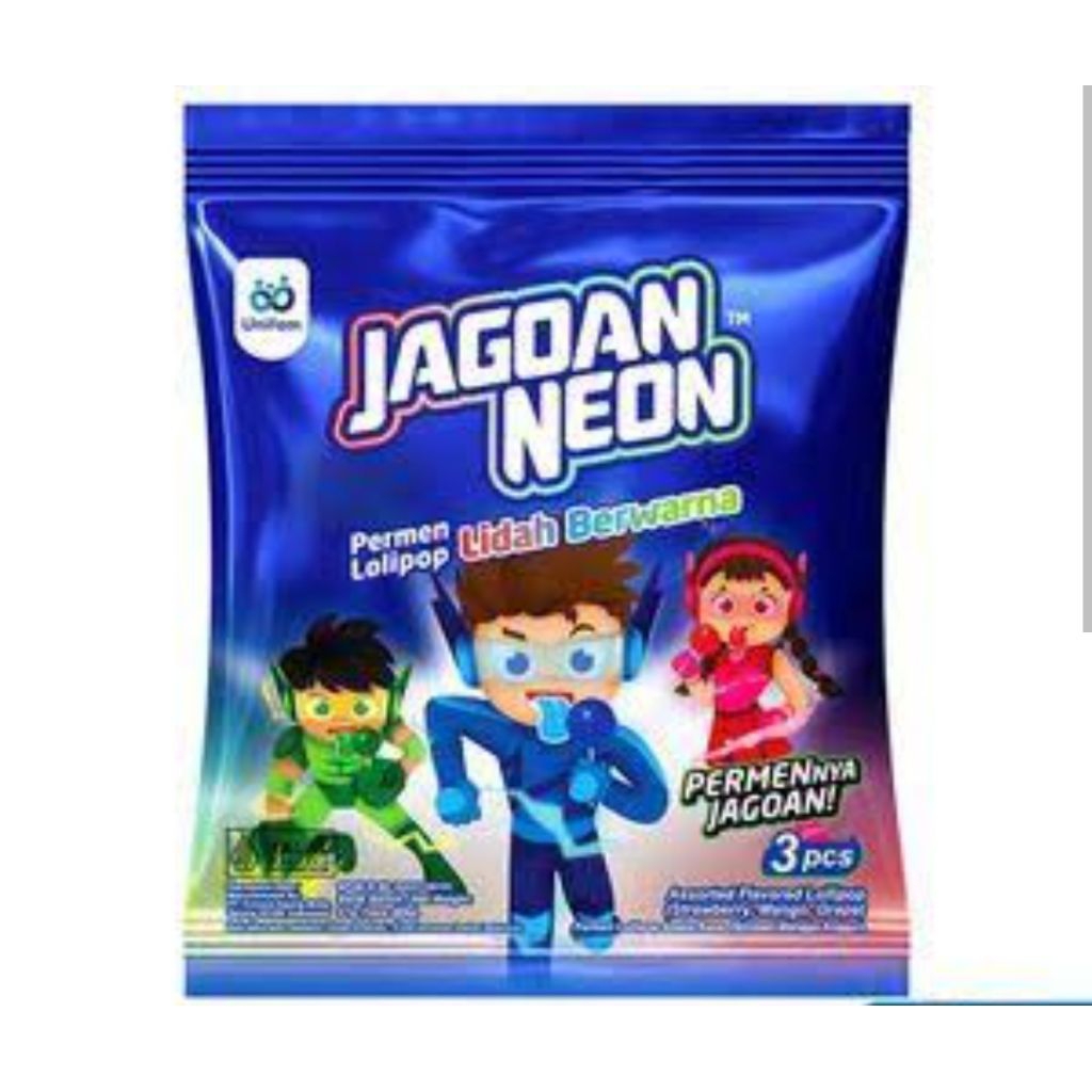 

jagoan neon lollipop lidah berwarna 27g isi 3