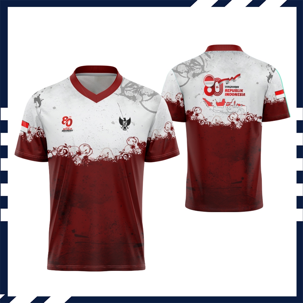 Kaos Agustusan Anak Dewasa / Baju 17 Agustus Kemerdekaan Indonesia / Jersey 17 Agustus 2025