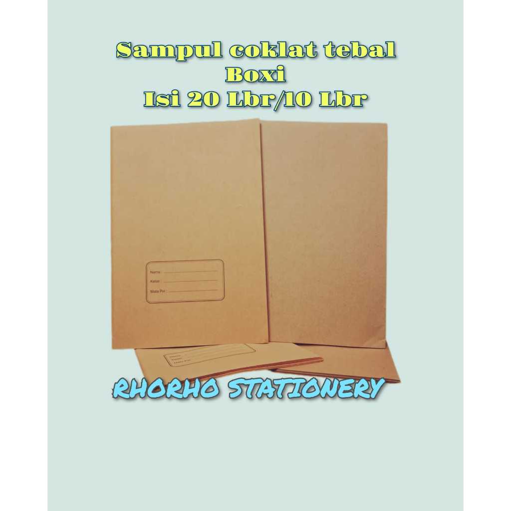 

Sampul Buku Tulis Coklat {Nama & Polos} Ukuran Boxy