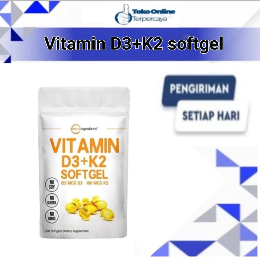 Microingredients Vitamin D3+K2 isi 300 softgel