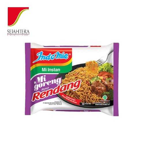 

Indomie Rasa Rendang Goreng 91gr – Mi Instan Kering Lezat Khas Nusantara