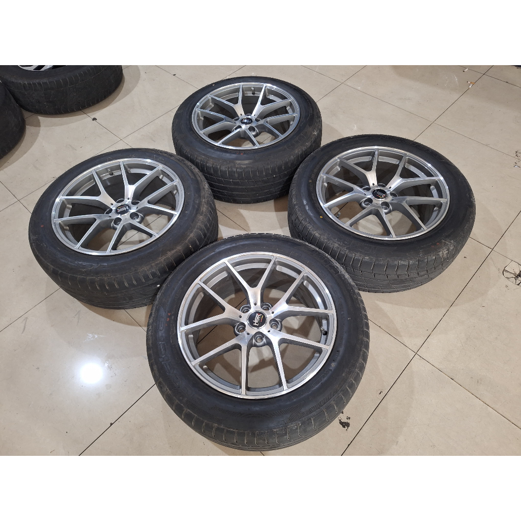 Velg Mobil Second HSR BIELFIELD Ring 18 Lebar 8/9 Lubang 5x112 + Ban 235 55 r18