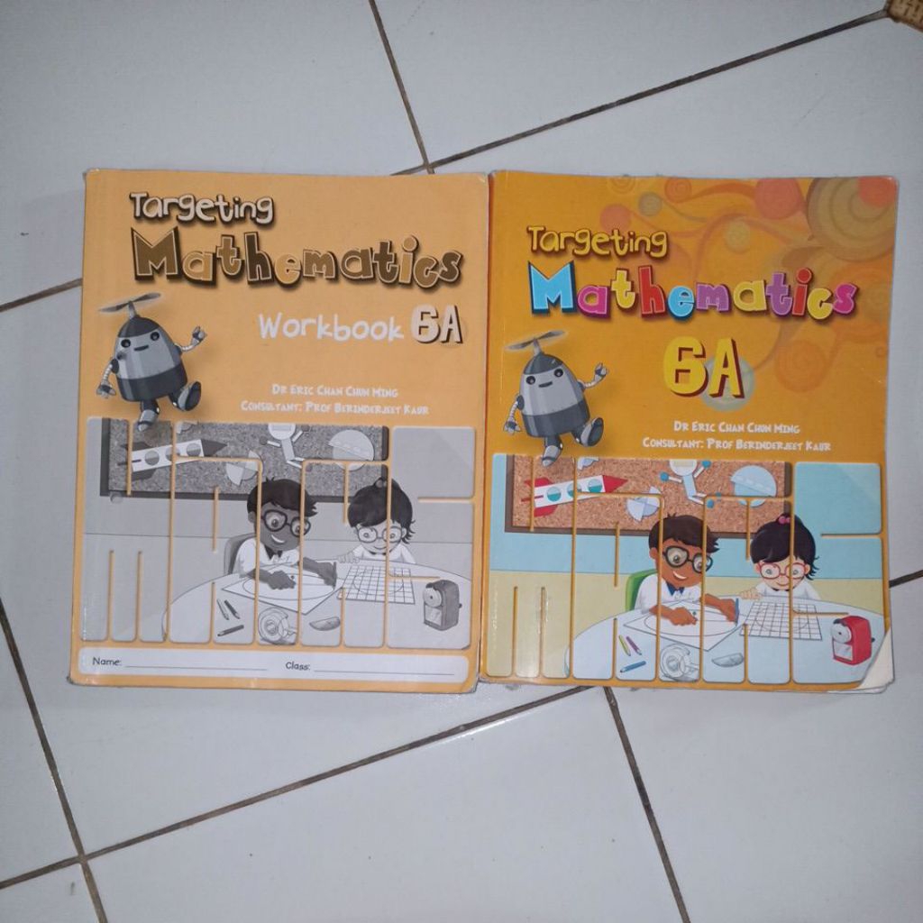 original. targeting mathematics 6a. workbook + textbook