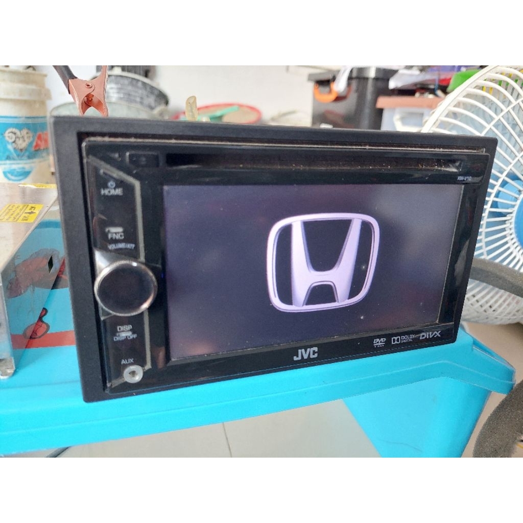 headunit tape dobeldin branded jvc kenwood v10 original honda hrv jazz GK5 suara sangat bagus