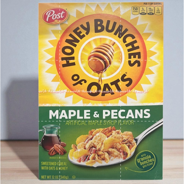 

Post 340gr Honey Bunches Of Oats Maple & Pecans Sereal Rasa Sirup Mapel Cereal Madu Oat
