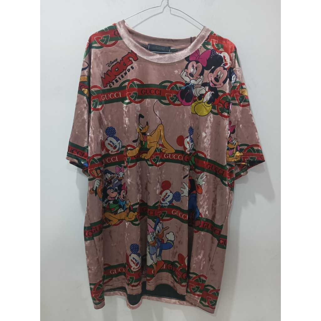 Kaos wanita bahan bludru ( bulu domba ) premium