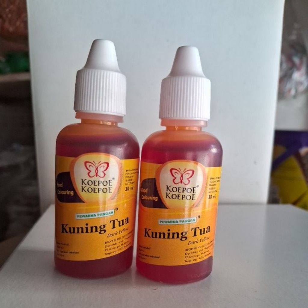 

KOEPOE KOEPOE PEWARNA MAKANAN / FOOD COLOURING WARNA KUNING TUA (DARK YELLOW) 30ML