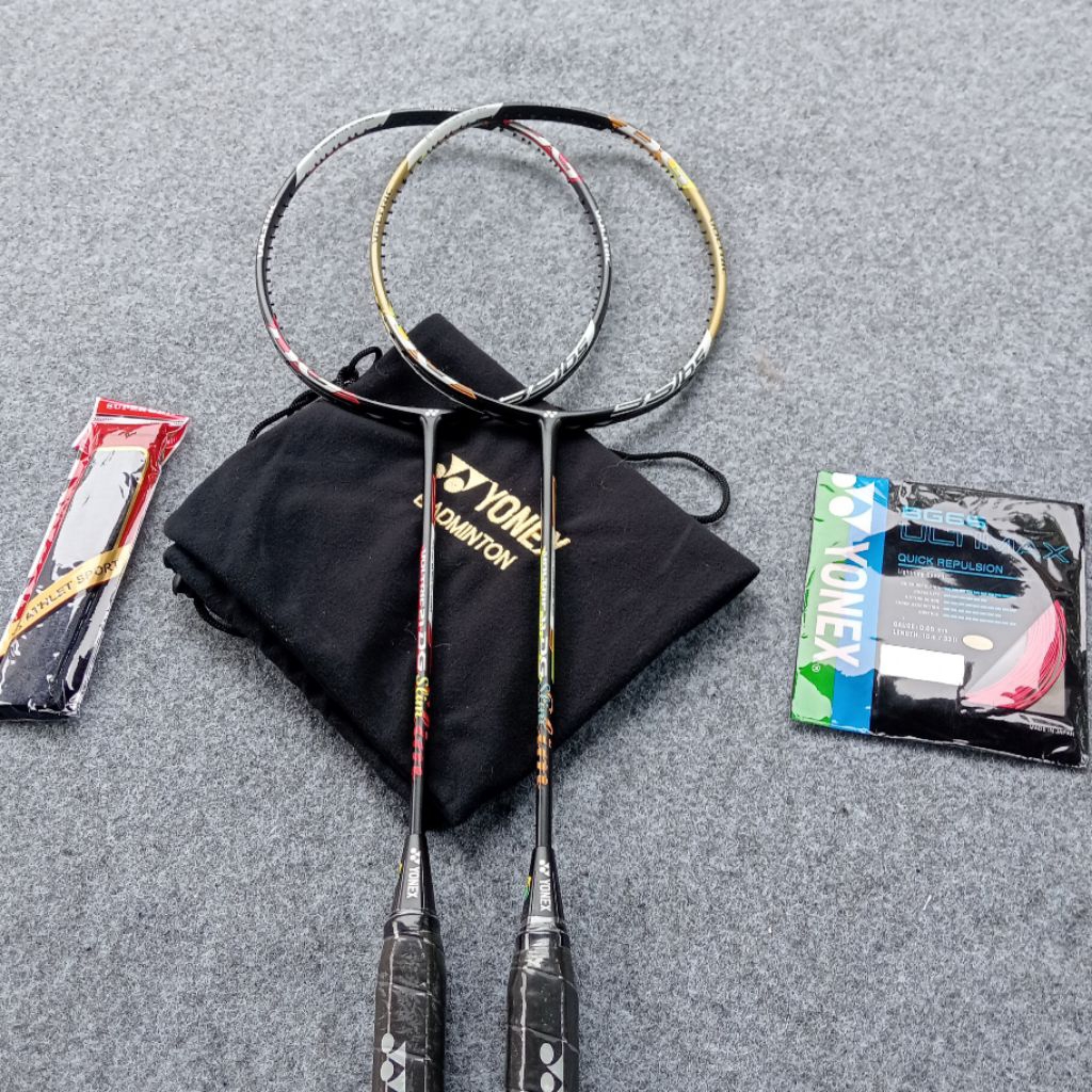 RAKET BADMINTON YONEX VOLTRIC 11DG/21DG SLIM BERKUALITAS TERBAIK TENSION 30LBS