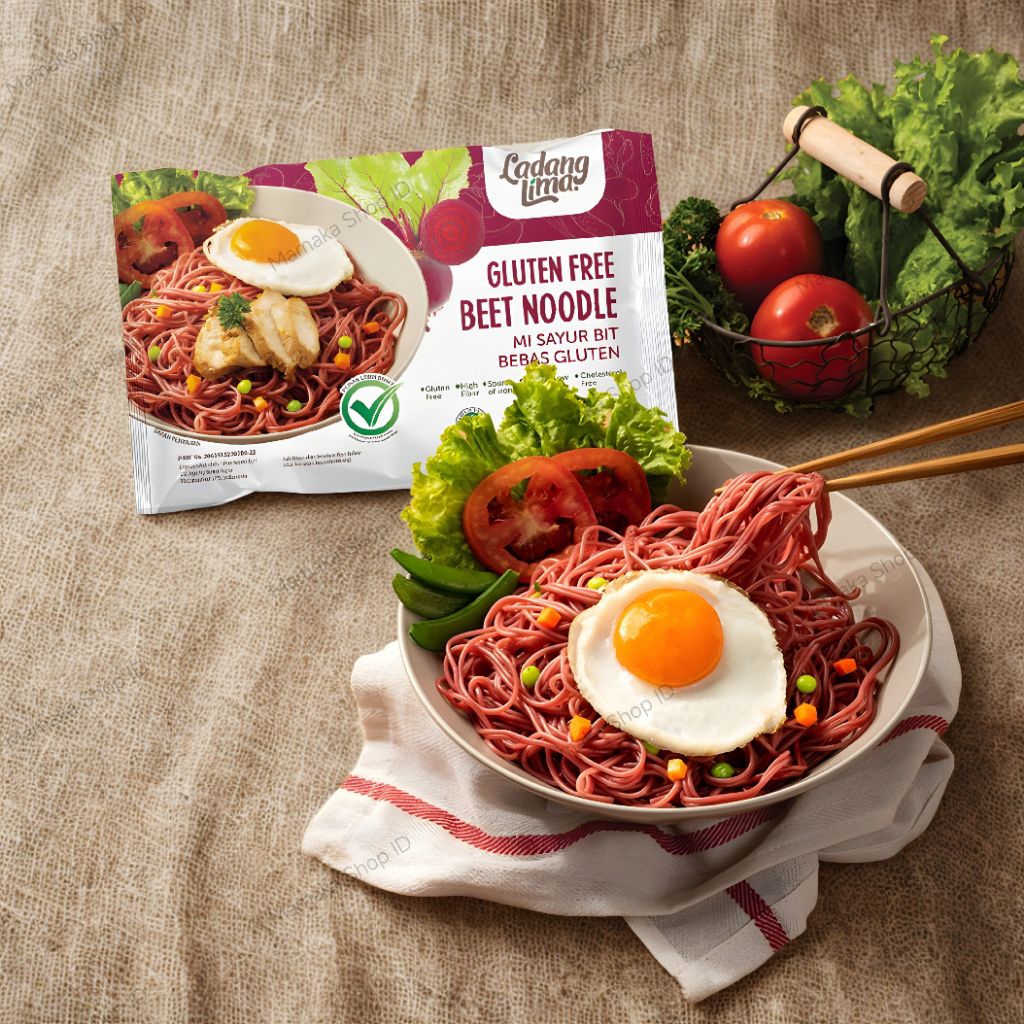 

Mie Ladang Lima Veggie Beet - Mie Sayur Gluten Free