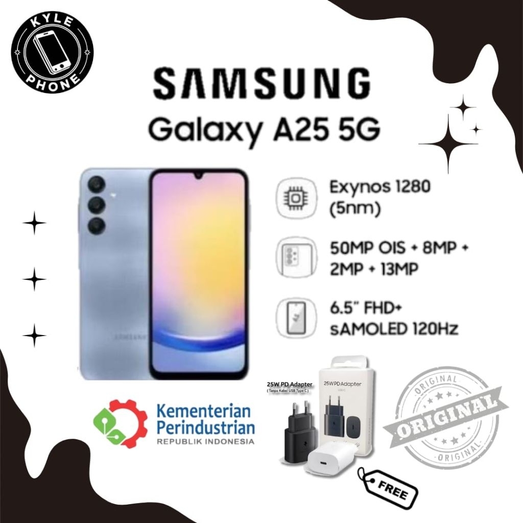 Samsung Galaxy A25 5G 8/256 Bergaransi Resmi Samsung Indonesia