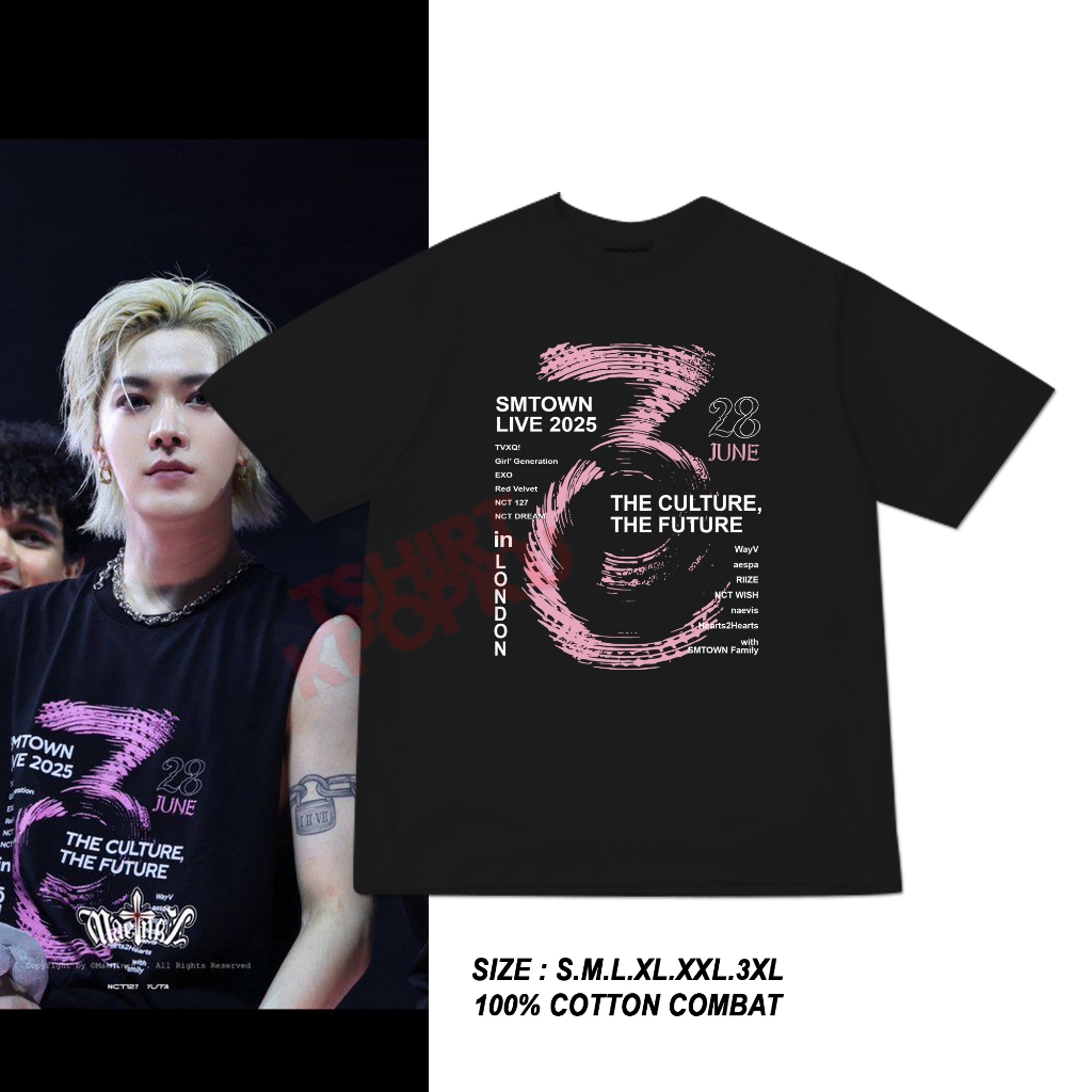 kaos korean kpop SMTOWN live toue 2025 versi DESIN LONDON