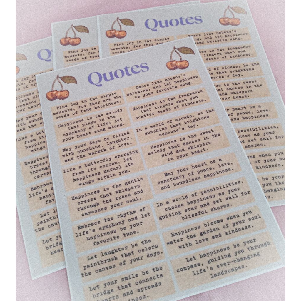 

stiker quotes book decoration