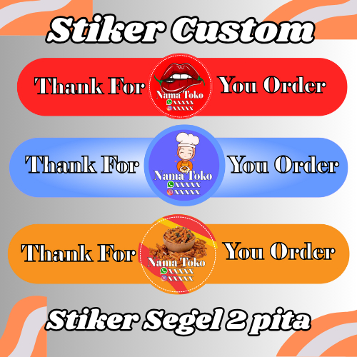 STIKER SEGEL/STIKER SEGEL 2 PITA/STIKER SEGEL TOPLES/STIKER SEGEL BOTOL/STIKER LUCU