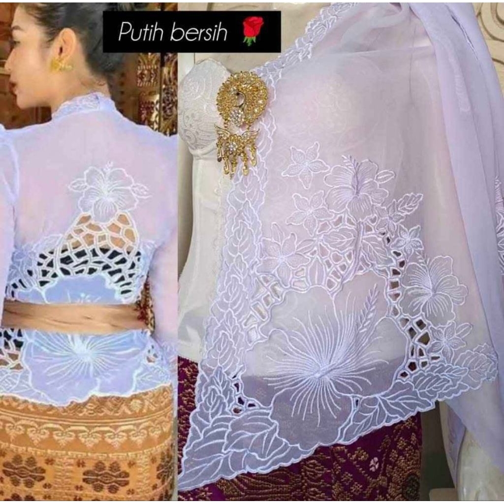 kain kebaya bordir terbaru terlaris termurah bahan kebaya bordir bali bahan kebaya brokat