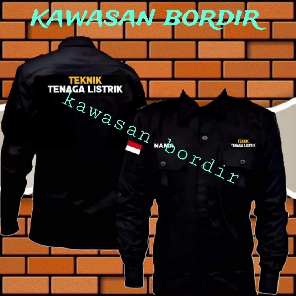 Terbaru kemeja teknik tenaga listrik seragam teknik tenaga listrik baju teknik tenaga listrik pdh te